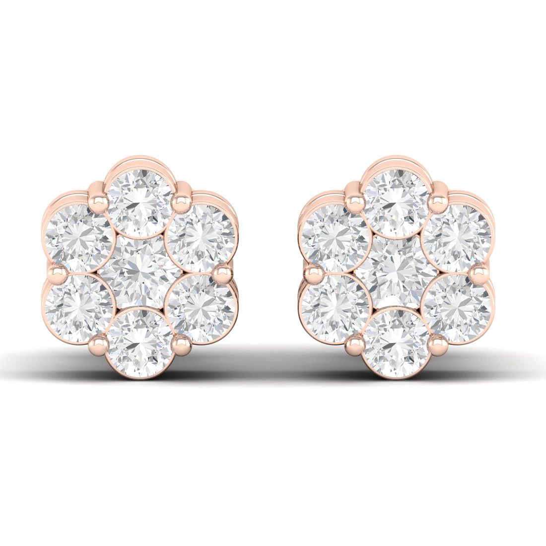 Buy Fuscia Diamond Earrings Online In India